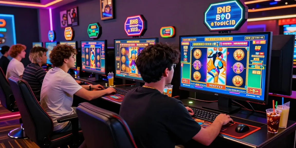 Menampilkan pemain slot88 yang terlibat dalam permainan kasino online dengan suasana yang energetik.