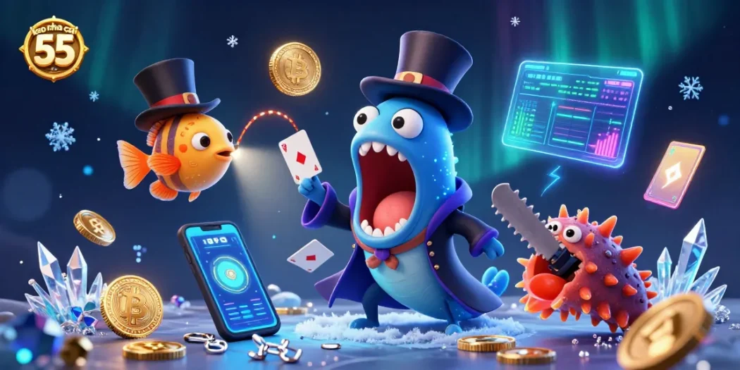 Engage with keo nha cai 55 by witnessing the magical card tricks of deep-sea creatures.